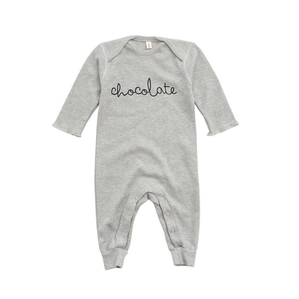 Organic Zoo Chocolate Playsuit - Grey