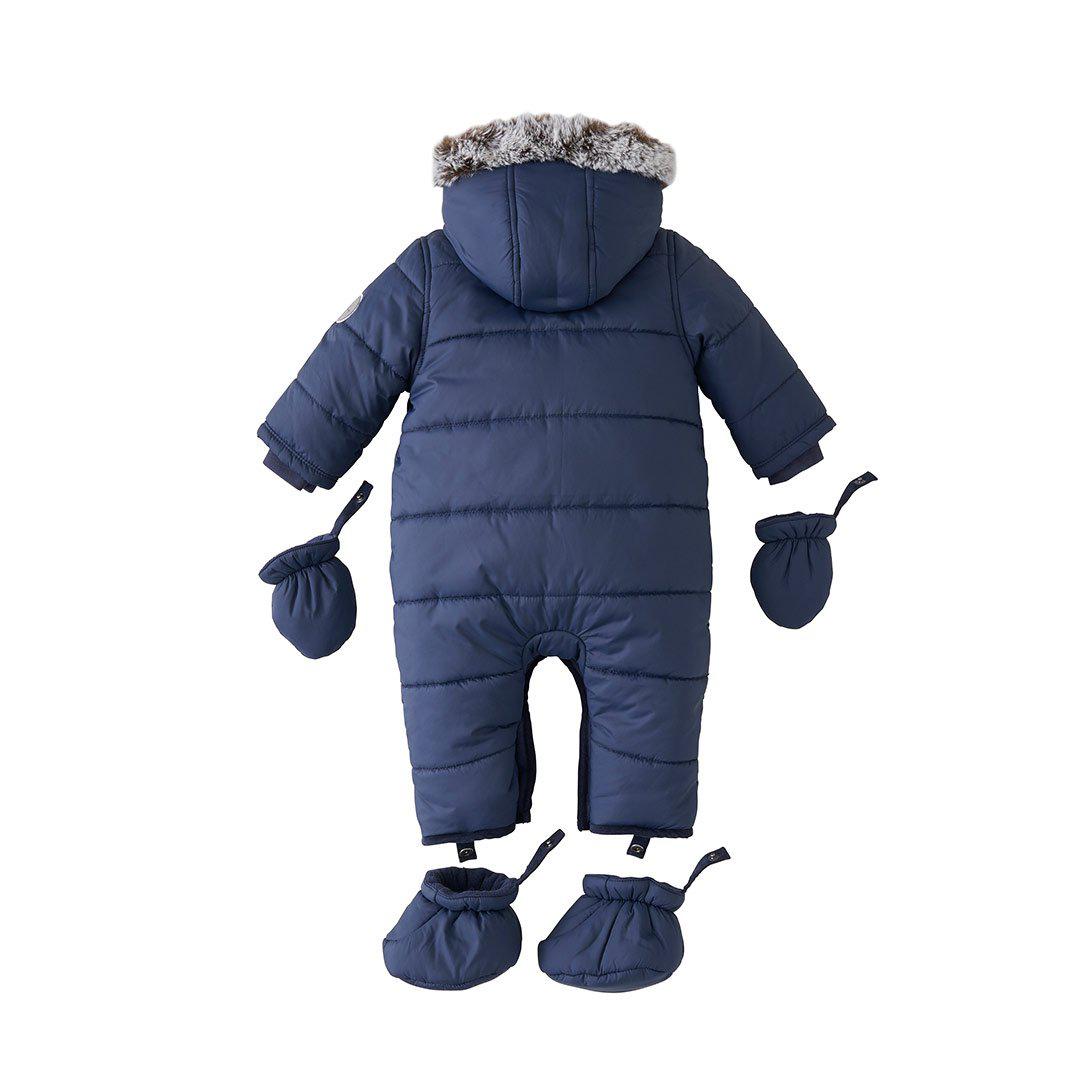 Silver Cross Classic Quilt Pramsuit - Navy-Pramsuits-0-3m-Navy | Natural Baby Shower