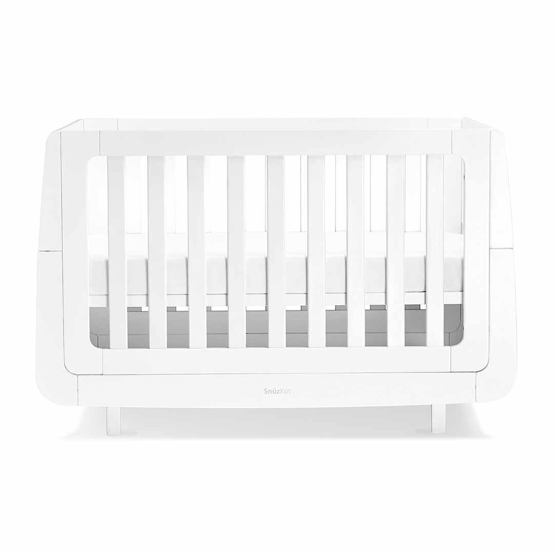 SnuzKot Mode Cot Bed - White-Cot Beds-White-No Mattress | Natural Baby Shower