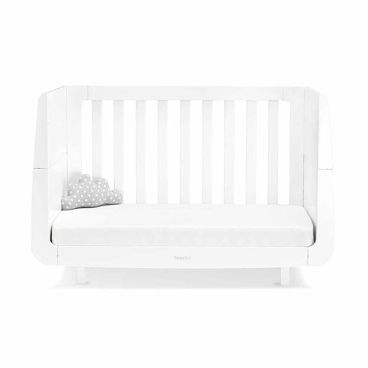 SnuzKot Mode Cot Bed - White-Cot Beds-White-No Mattress | Natural Baby Shower