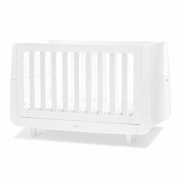 SnuzKot Mode Cot Bed - White-Cot Beds-White-No Mattress | Natural Baby Shower