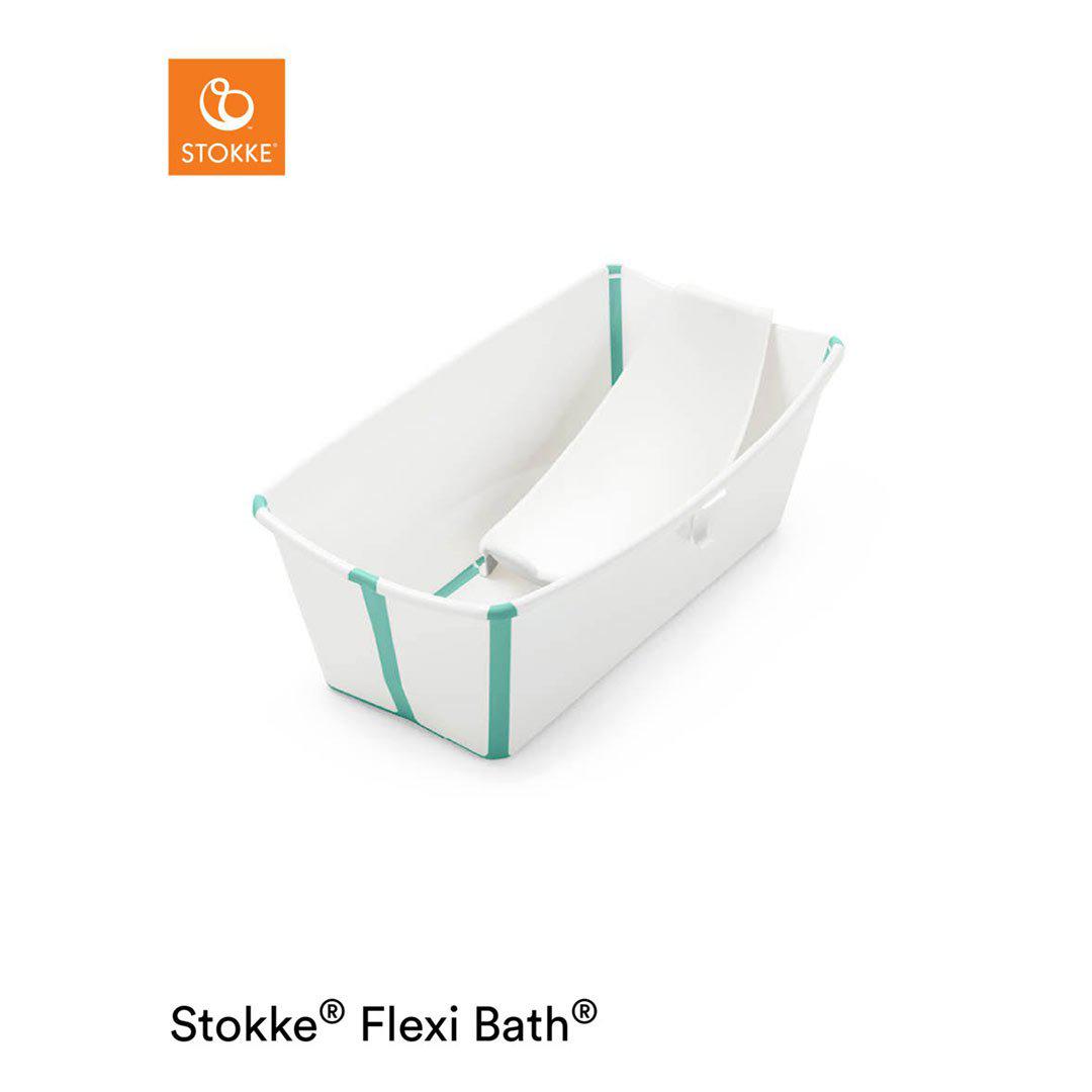 Stokke Flexi Bath Bundle - White Aqua | Natural Baby Shower