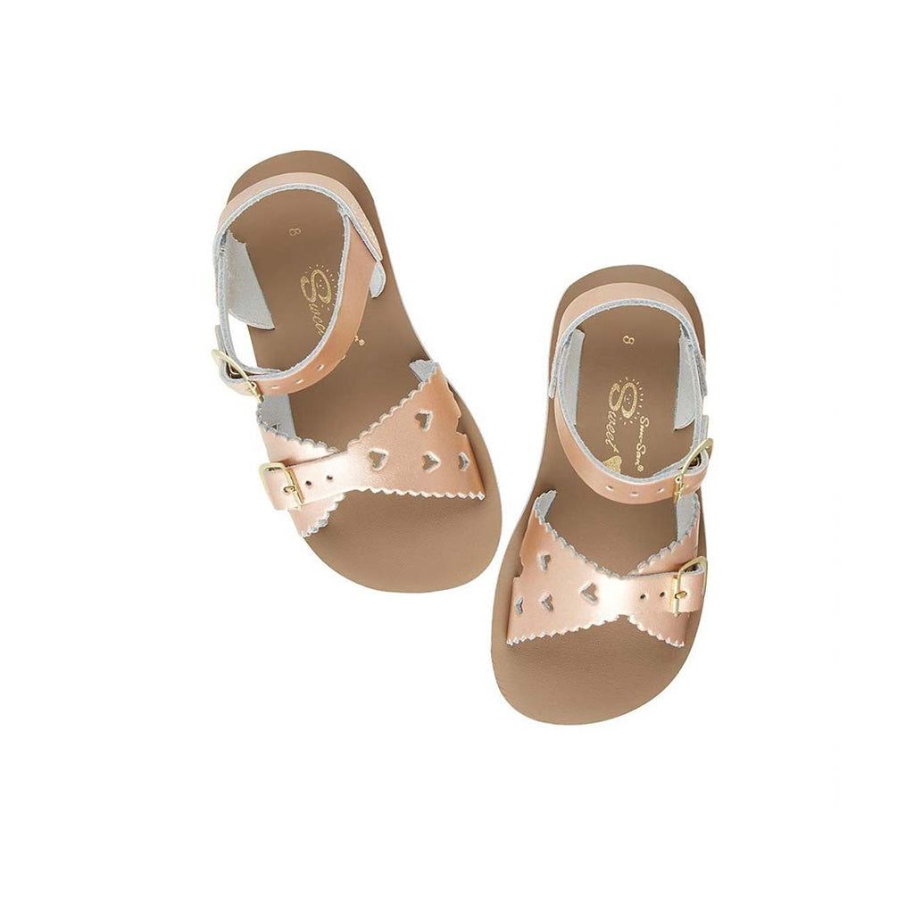 Salt Water Sun San Kids Sandals Sweetheart Rose Gold