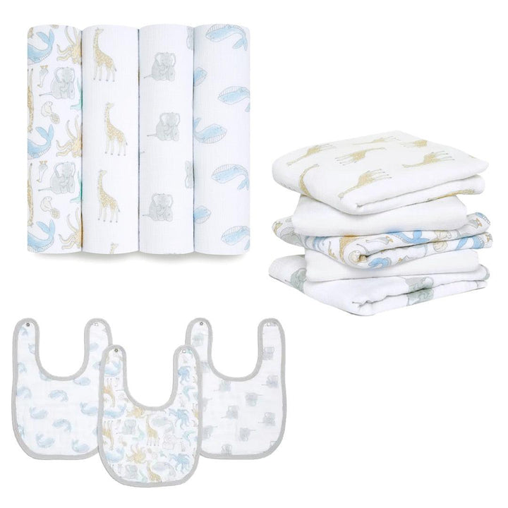 aden + anais Essentials Muslin Bundle - Natural History-Muslin Squares- | Natural Baby Shower