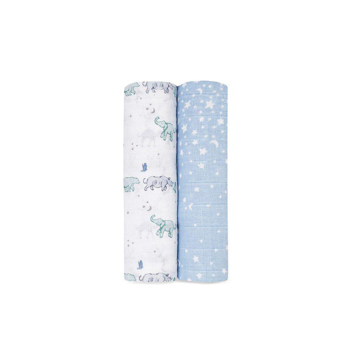 aden + anais Muslin Swaddles - Rising Star - 2 Pack-Swaddling Wraps-Rising Star- | Natural Baby Shower