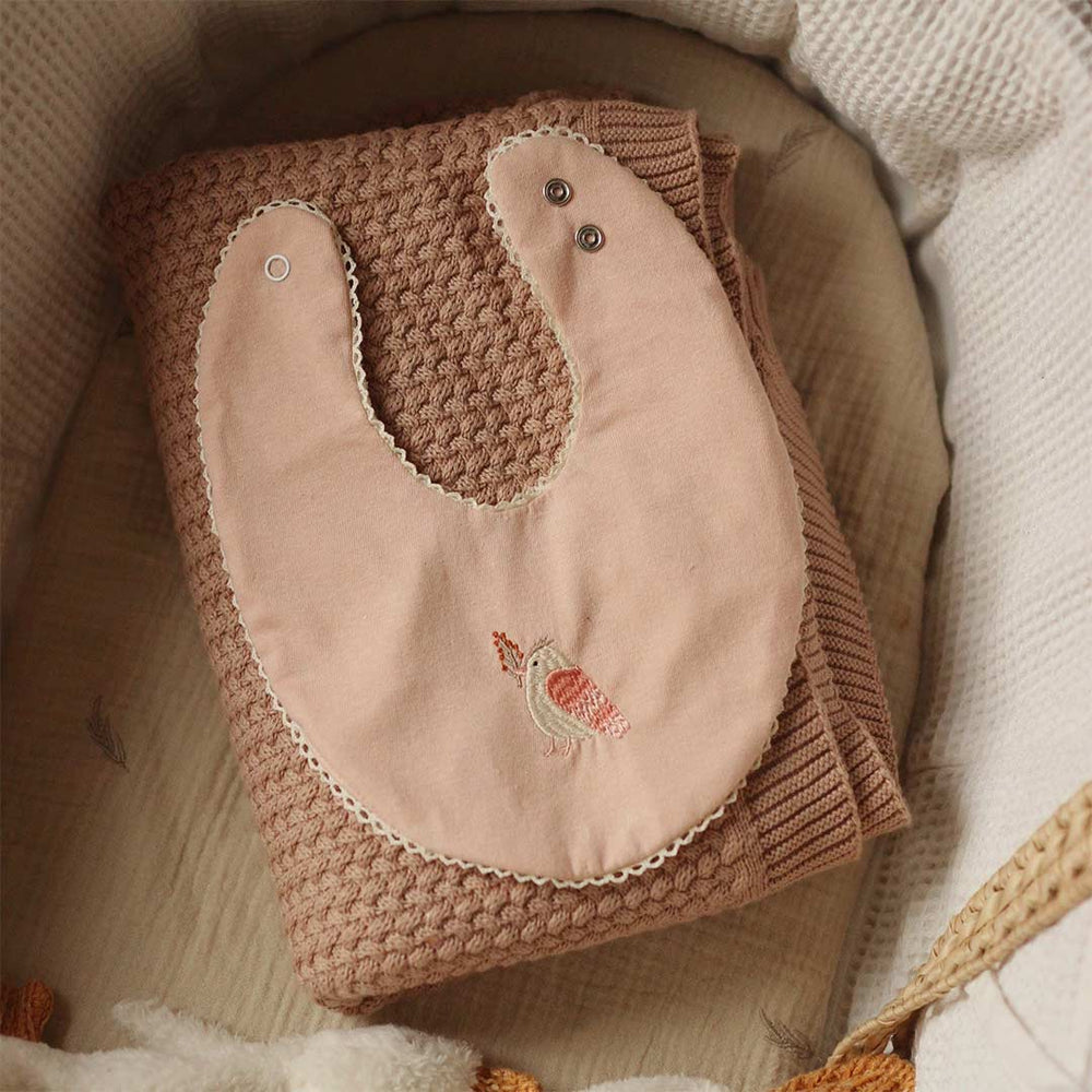 Avery Row - Embroidered Jersey Onesie, Bunny