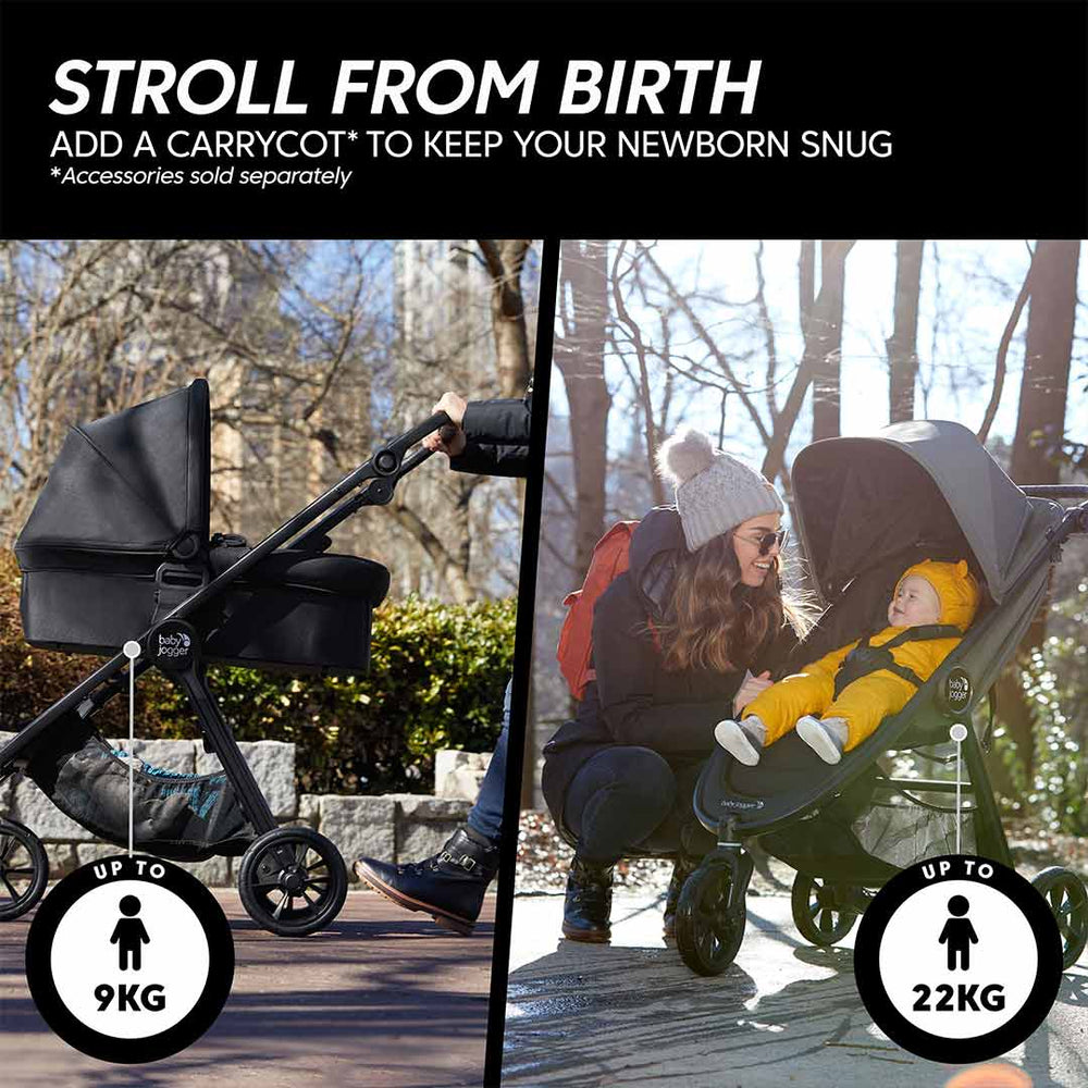 Outlet - Baby Jogger City Mini GT2 Stroller - Opulent Black-Strollers-Opulent Black- | Natural Baby Shower