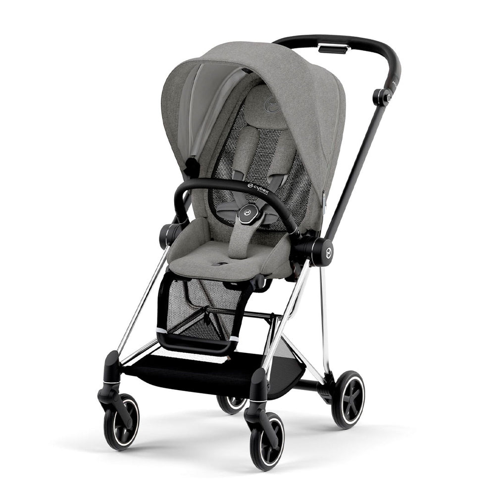 CYBEX Mios Pushchair Plus - Manhattan Grey (2022)-Strollers-Chrome Black-None | Natural Baby Shower