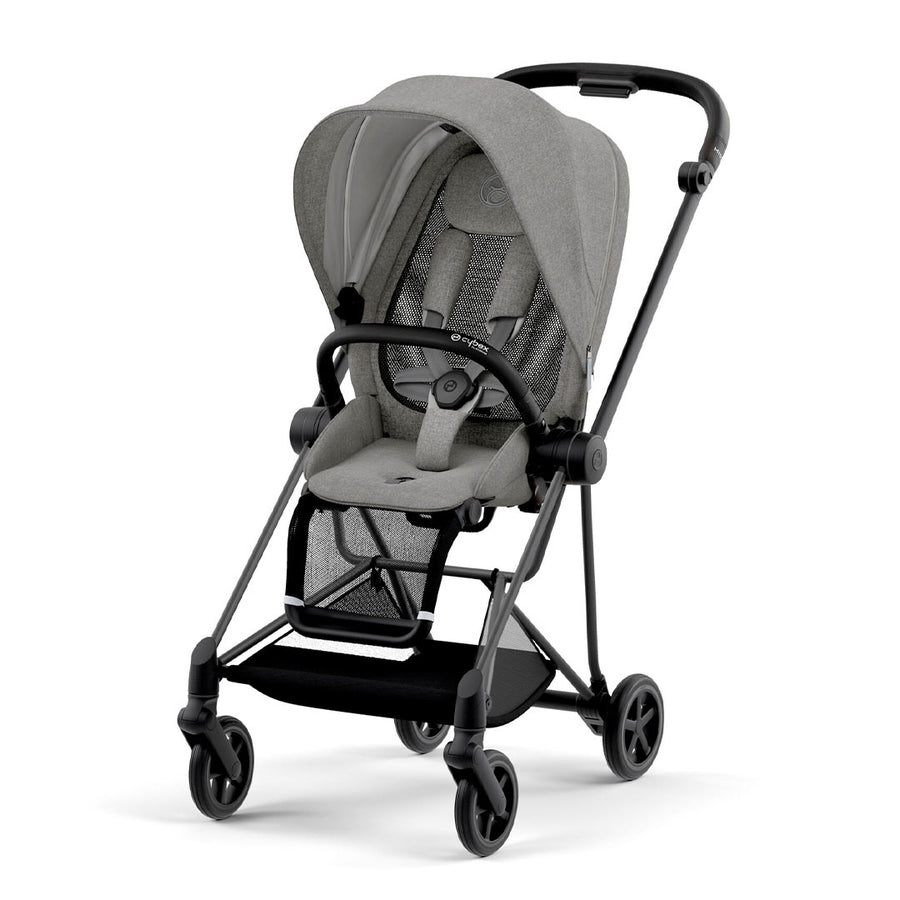 CYBEX Mios Pushchair Plus - Manhattan Grey (2022)-Strollers-Matt Black-None | Natural Baby Shower