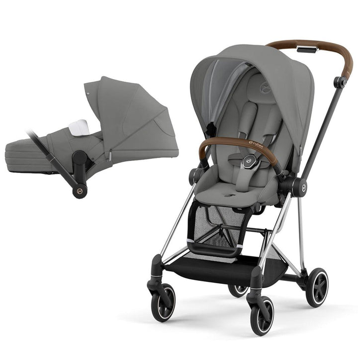 CYBEX Mios Pushchair - Soho Grey (2022)-Strollers-Chrome Brown-Lite | Natural Baby Shower