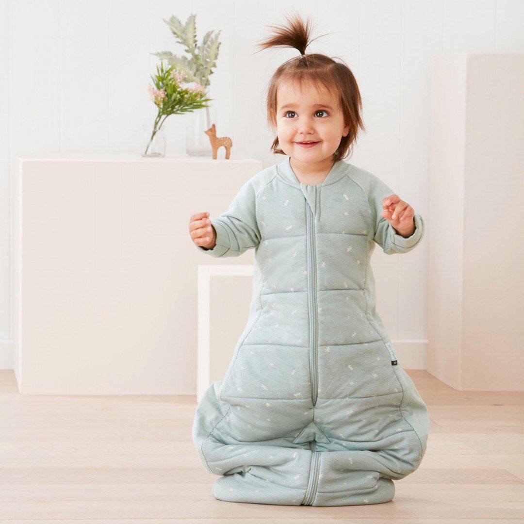 ergoPouch Organic Long Sleeved Sleepsuit Bag - Sage - TOG 3.5-Sleeping Bags-Sage-8-24m | Natural Baby Shower