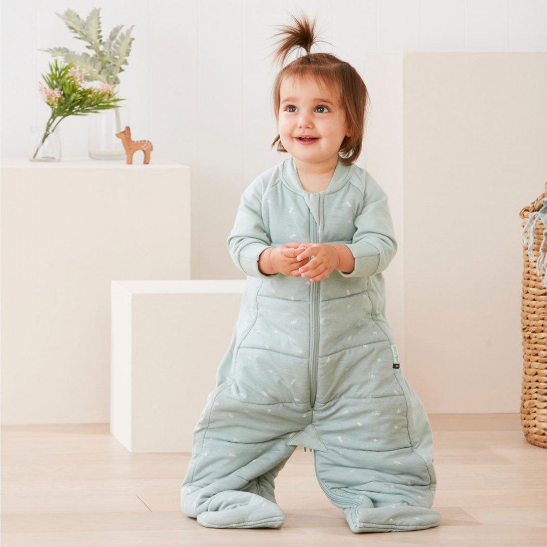 ergoPouch Organic Long Sleeved Sleepsuit Bag - Sage - TOG 3.5-Sleeping Bags-Sage-8-24m | Natural Baby Shower