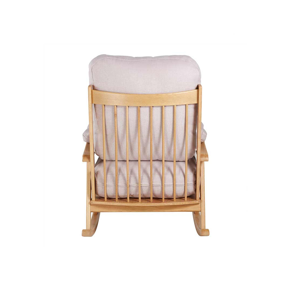 Gaia Hera Rocking Chair - Natural Oak + Blush-Feeding Chairs- | Natural Baby Shower