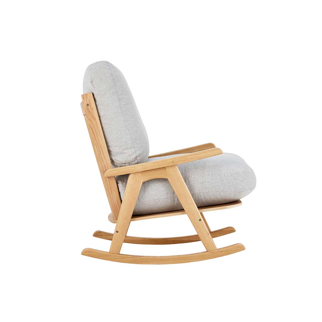 Gaia Hera Rocking Chair - Natural Oak + Dusk-Feeding Chairs- | Natural Baby Shower