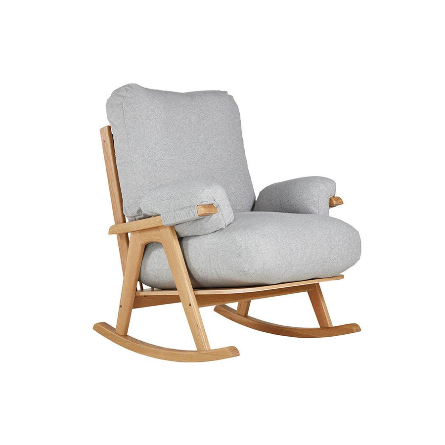 Gaia Hera Rocking Chair - Natural Oak + Dusk-Feeding Chairs- | Natural Baby Shower