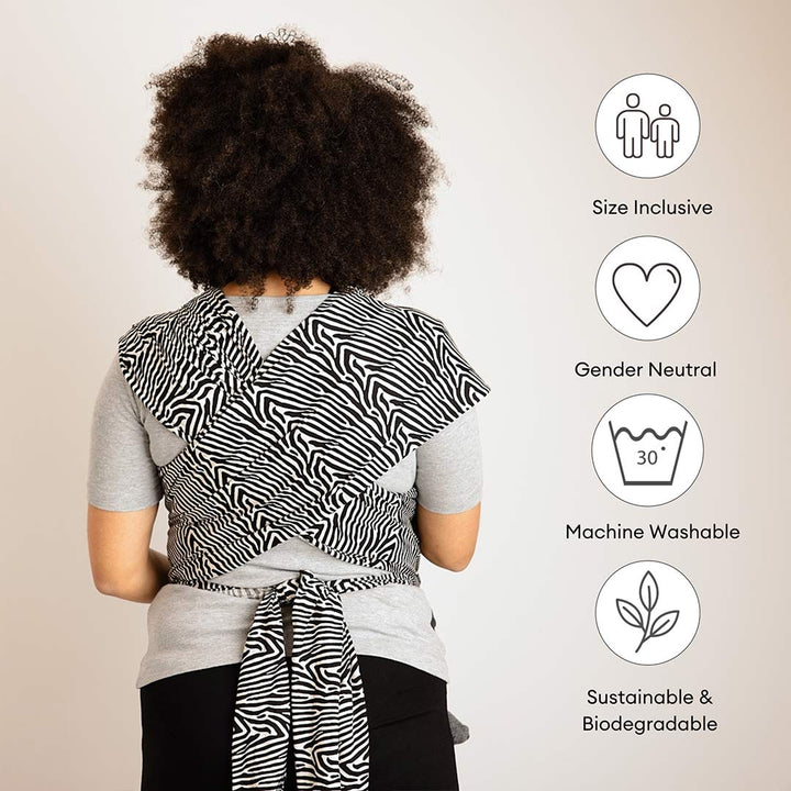 Gaia Stretchy Baby Wrap Carrier - Organic Cotton - Okapi-Baby Carriers- | Natural Baby Shower