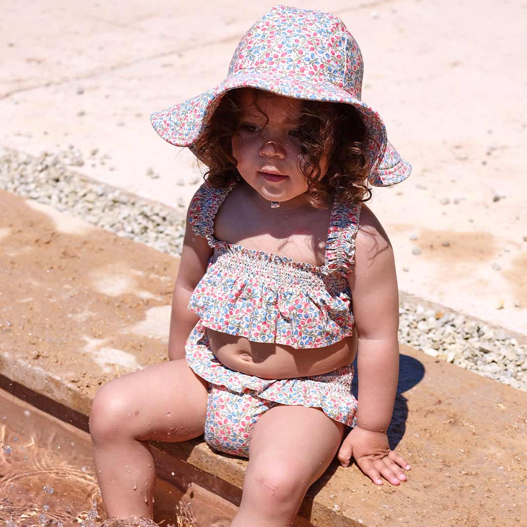 Baby bathing suit sales with hat