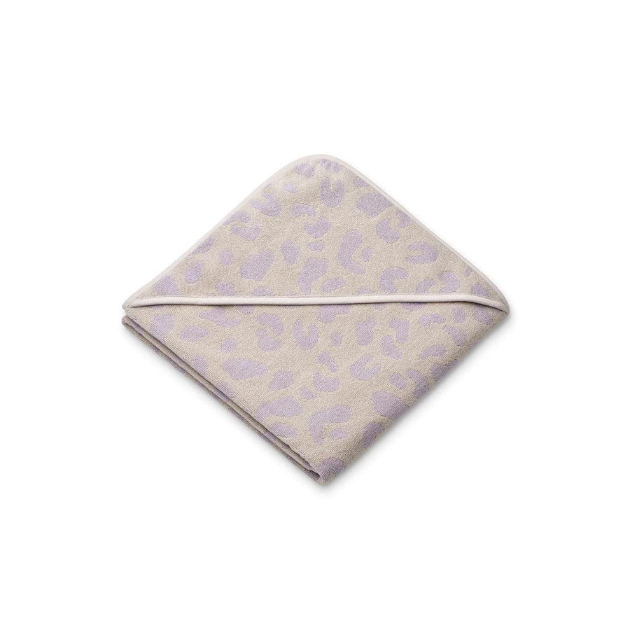 Liewood Louie Hooded Towel - Misty Lilac - Leo-Bath Towels-Misty Lilac-Leo | Natural Baby Shower