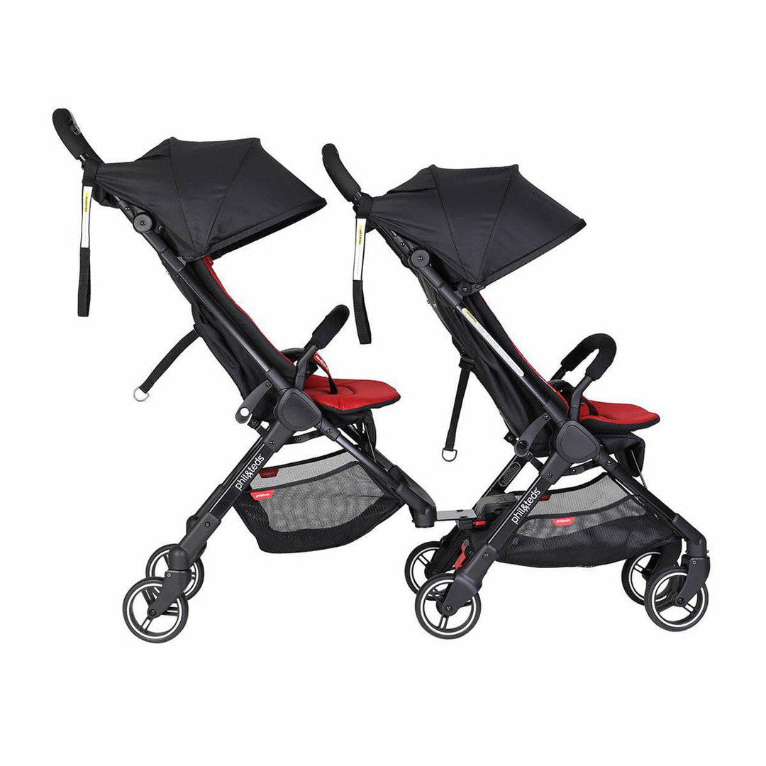 Phil & Teds Go Pushchair + Double Kit - Blush | Natural Baby Shower