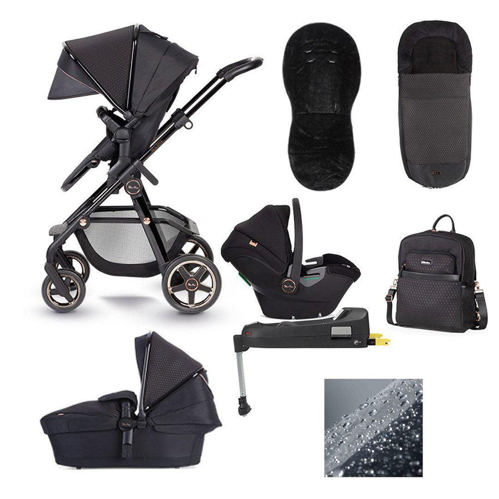 Outlet Silver Cross Pioneer 21 Dream i Size Base Bundle Travel System Eclipse