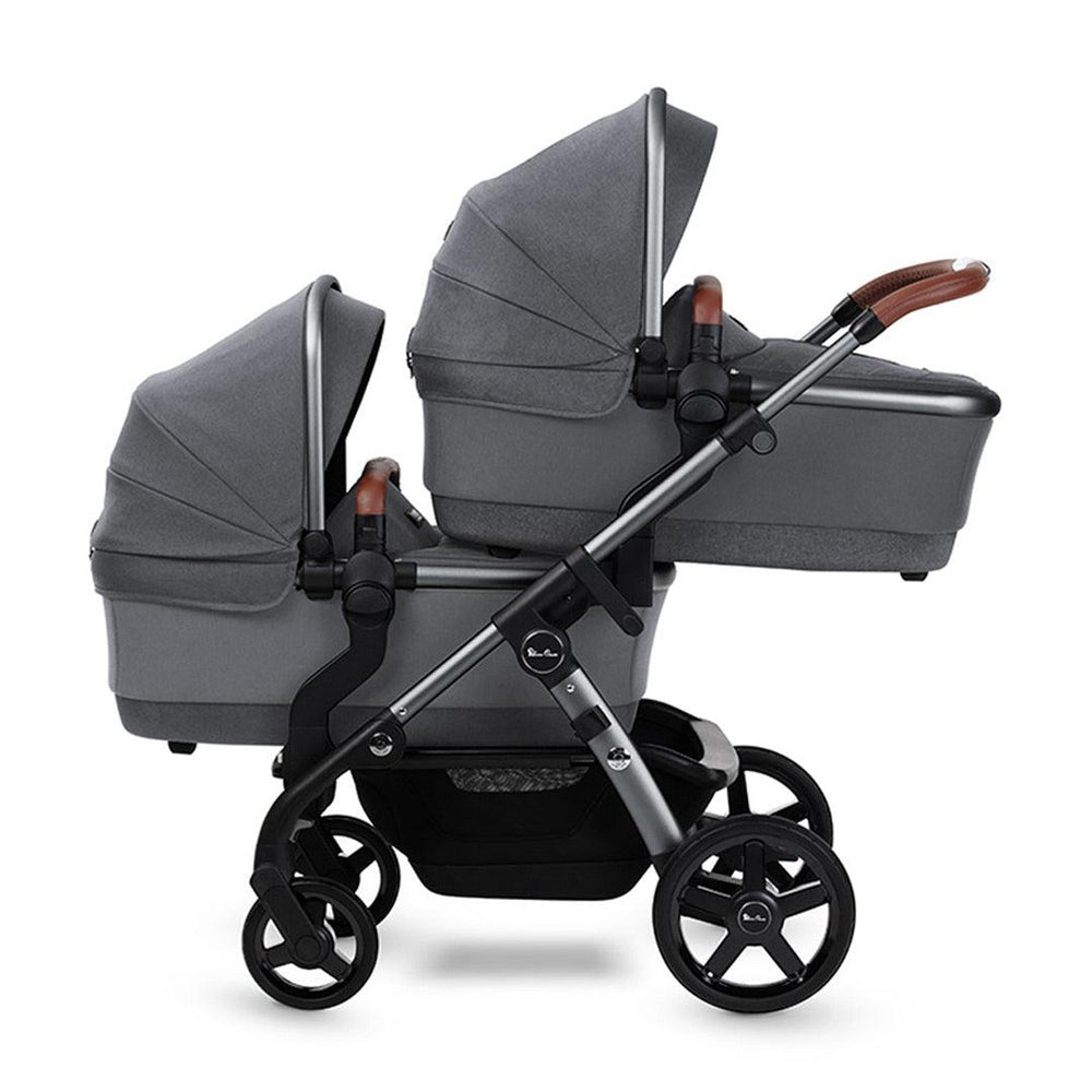 Silver Cross Wave Twin Pushchair - Lunar-Strollers- | Natural Baby Shower