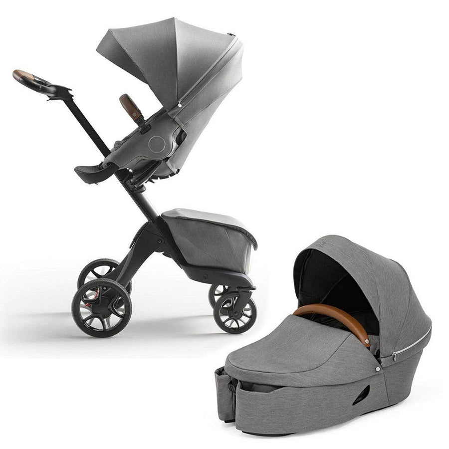 Stokke Xplory X Pushchair - Modern Grey-Strollers-Modern Grey-With Carrycot | Natural Baby Shower