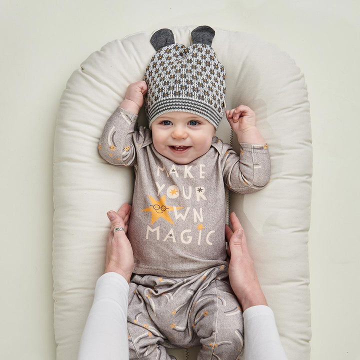 The Bonnie Mob Still-Life Long Sleeve T-Shirt - Denim Grey-Tops-Denim Grey-3-6m | Natural Baby Shower