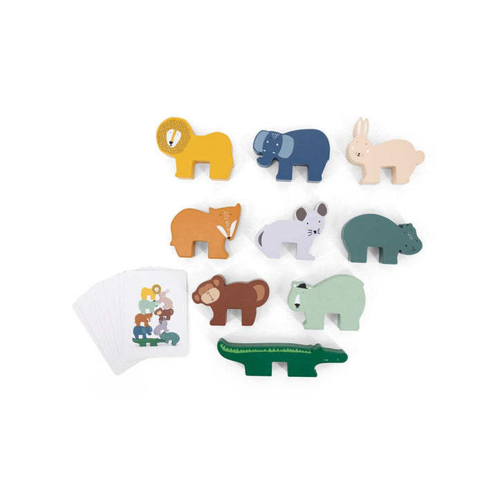 Trixie Wooden Animal Stacking Game-Stacking Toys- | Natural Baby Shower