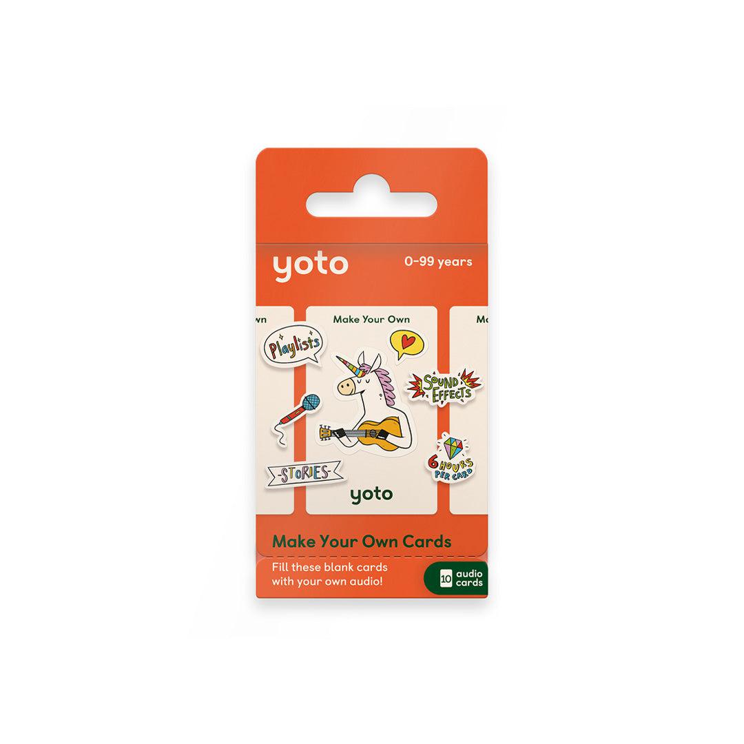 Yoto Card Multipack - Make Your Own Cards - 10 Pack-Audio Player Cards + Characters- | Natural Baby Shower